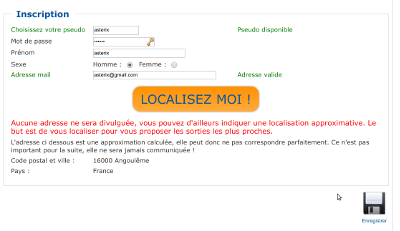Inscription sur Si On Sortait